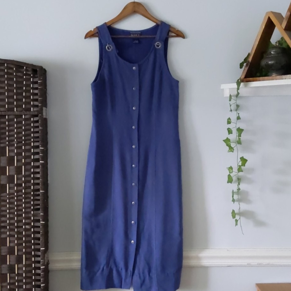 Vintage Blue J Overall Dress